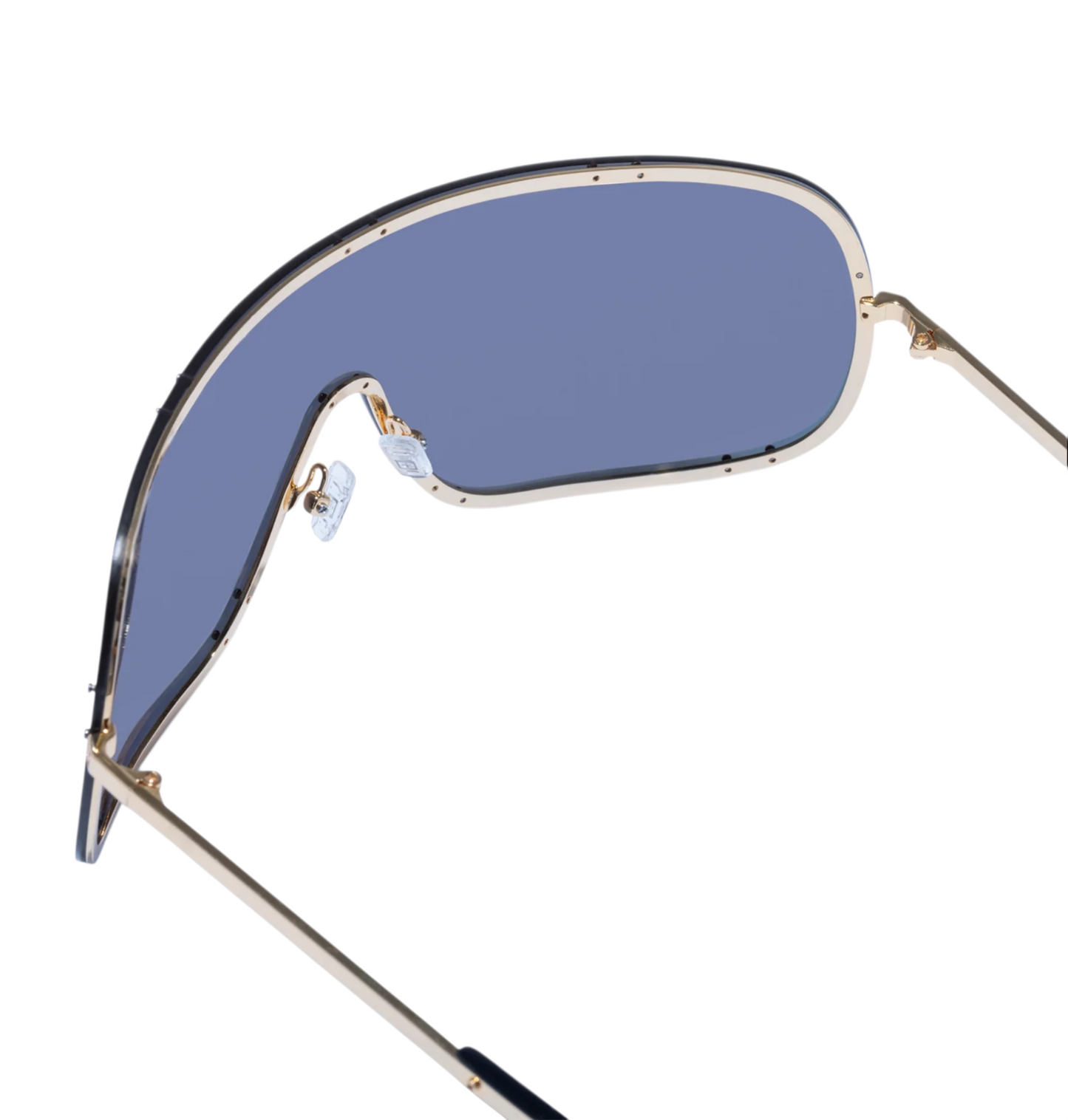 Ksubi Tyrell Sunglasses | Mask/Shield, Gold, Pink/Red Mirror Lenses, Festival