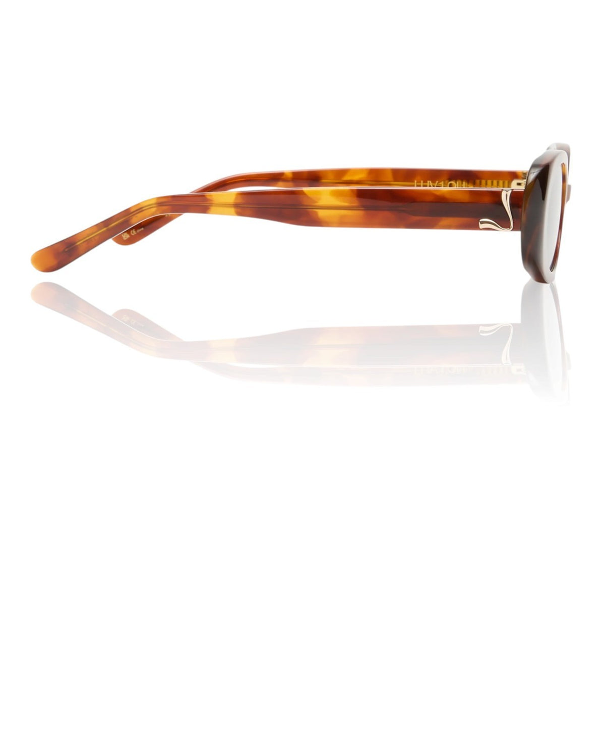 Luv Lou The Morgan Sunglasses |Oval, Tortoise Shell, Acetate, Small, Polarised