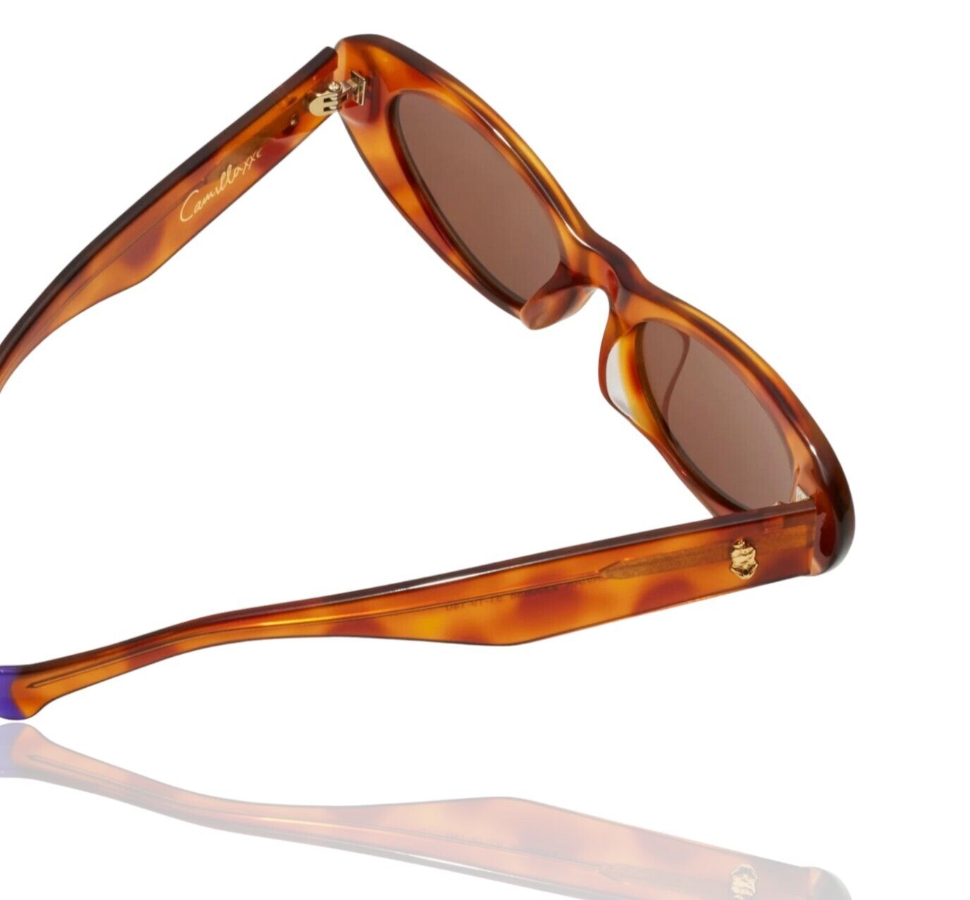 Camilla Champagne & Caviar Sunglasses | Tortoise Shell, Cats Eye, Hand-Made