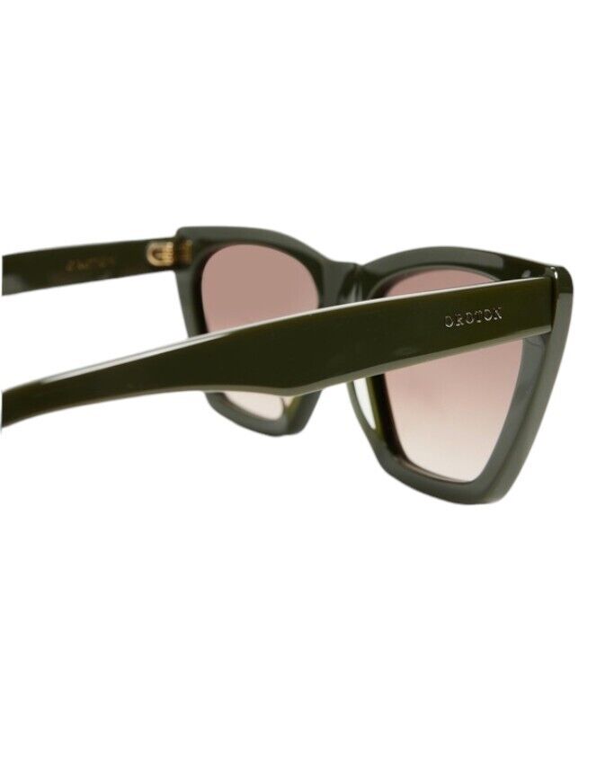 Oroton Eilian Sunglasses |Khaki, Brown Gradient Lense, Premium Acetate, Cats Eye