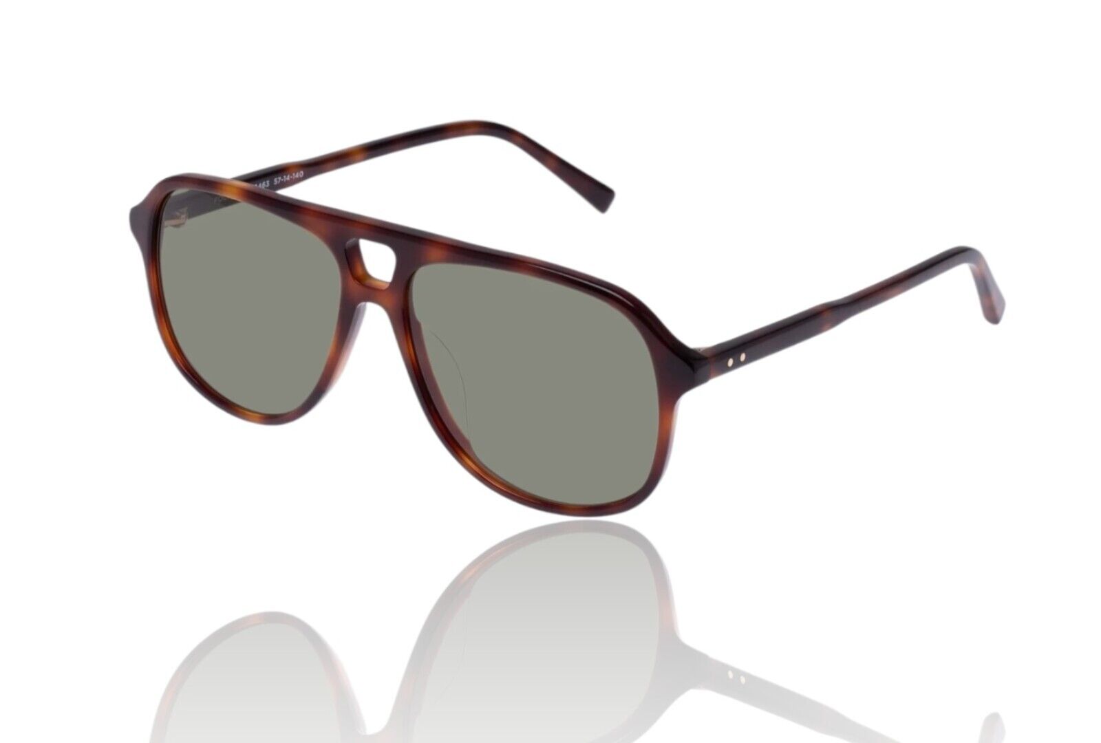Oroton Folks Sunglasses Acetate Aviator Retro Tortoise Shell