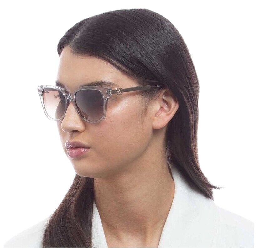 Oroton Darcy Sunglasses | Stone/Clear/Gold, Acetate/Metal, Rectangle, Hand Made