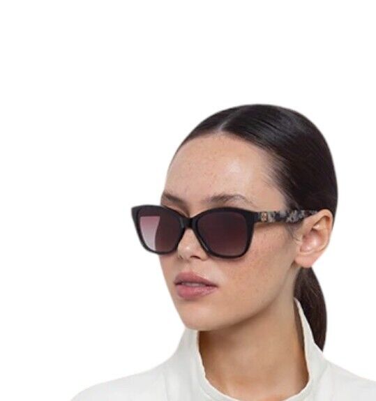 Oroton Lennon Sunglasses | Rectangle, Black, Warm Gradient Lenses, Hand Made