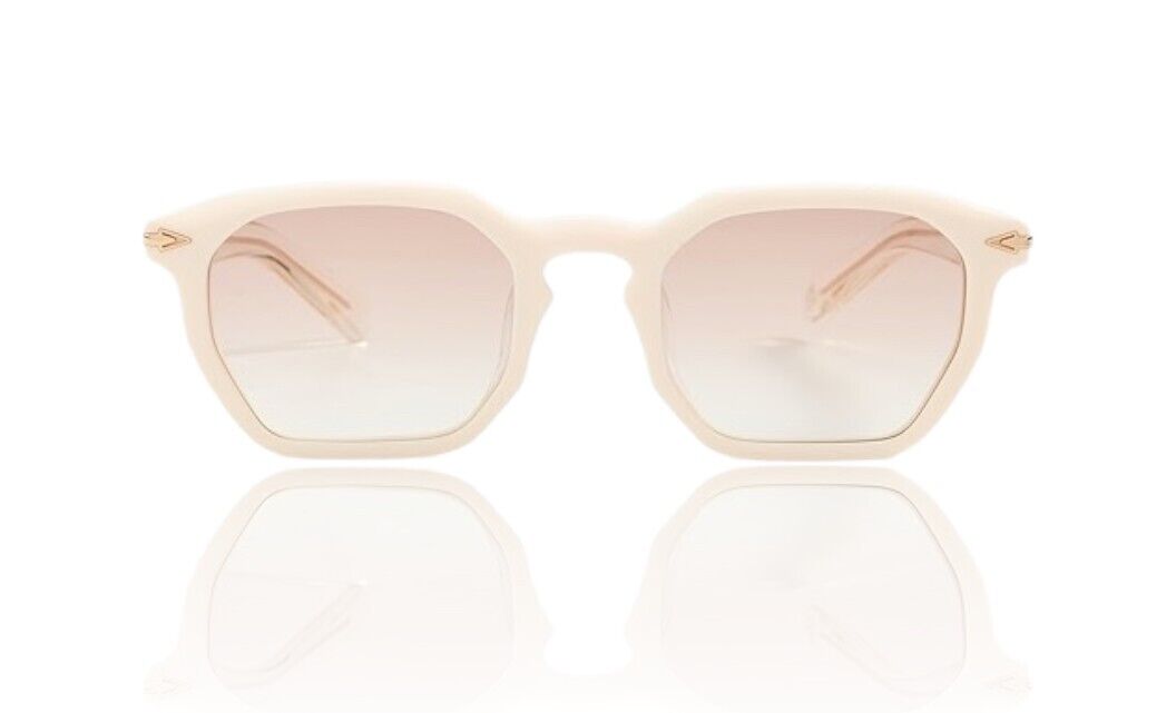 Karen Walker Trillion Sunglasses |Beige Acetate/Brown Graduate Lenses, Geometric