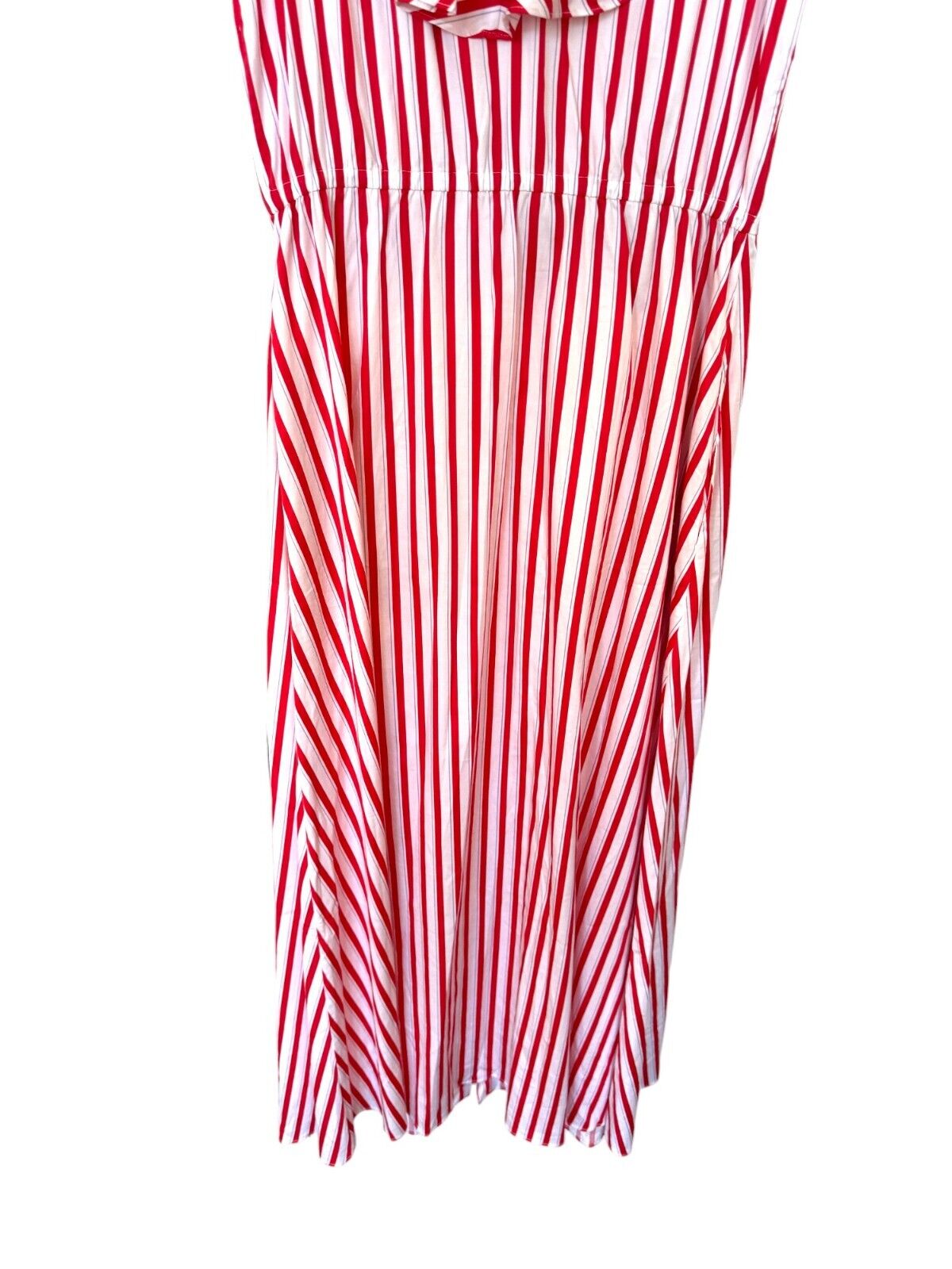 Sass & Bide Ring Master Dress | Red & White Stripes, Frill Sleeves, Button Up
