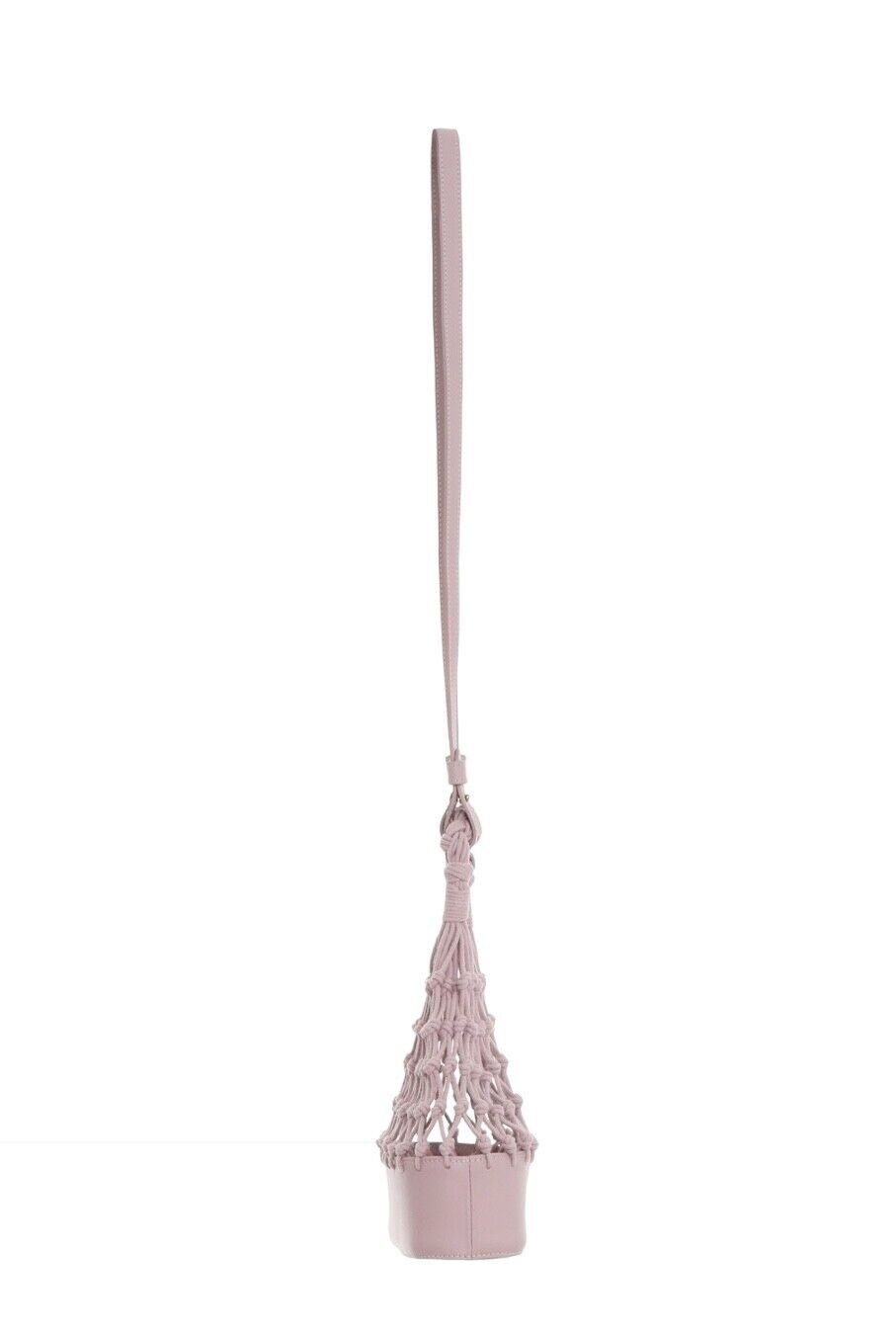 Zimmermann Mini Fisherman's Tote Bag |Handbag, Lilac/Purple, Leather, Macrame