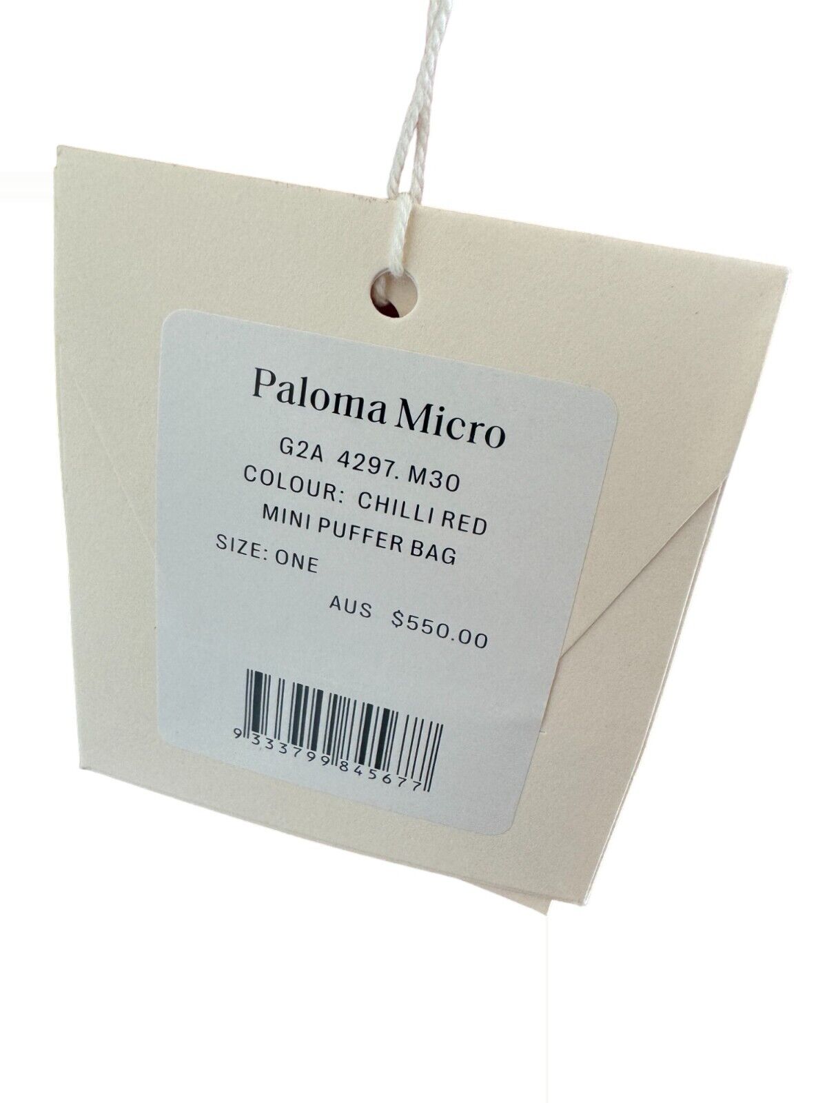 CAMILLA & MARC Paloma Micro Bag | Red Puffer Leather, Crossbody /Top Handle