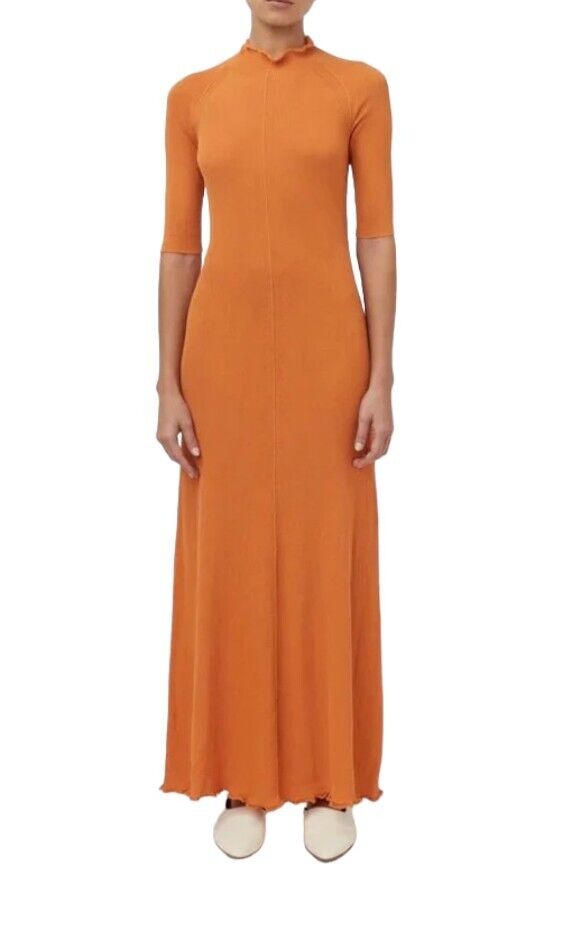 CAMILLA AND MARC Roca Knit Dress Orange Ribbed Maxi/Long, CAMILLA AND MARC Roca Knit Dress Orange Ribbed Maxi/Long,