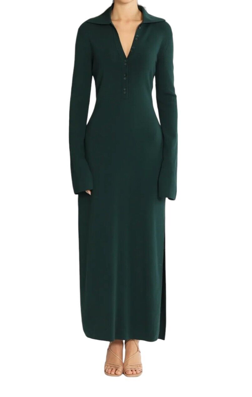 CAMILLA AND MARC | Novella Button Up Knit Dress | Bottle Green / XL | Clothing | Dresses CAMILLA AND MARC | Novella Button Up Knit Dress | Bottle Green / XL | Clothing | Dresses