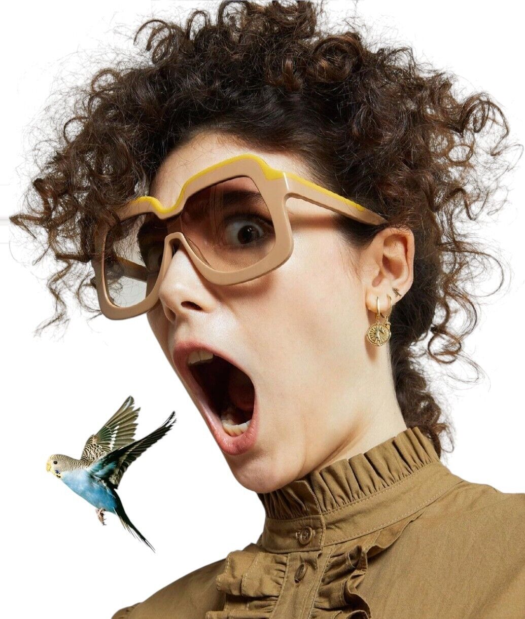 Karen Walker Overdaze Sunglasses | Crazy Tortoise Shell Acetate, Green Lenses
