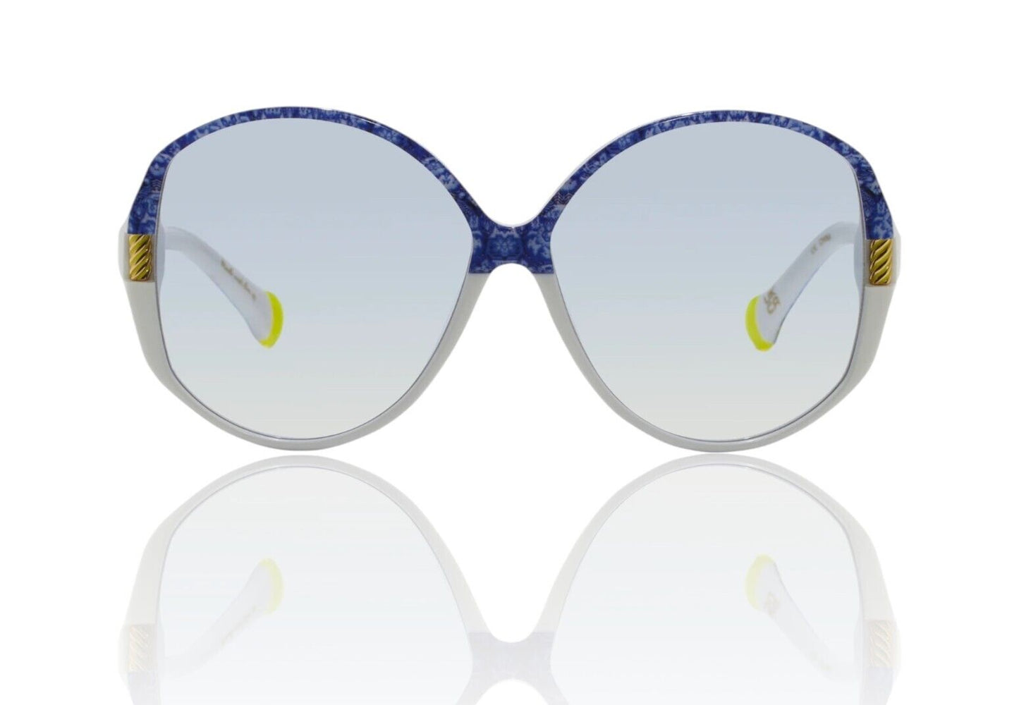 Camilla Afternoons in Amalfi Sunglasses | Blue Positano Print/White, Round