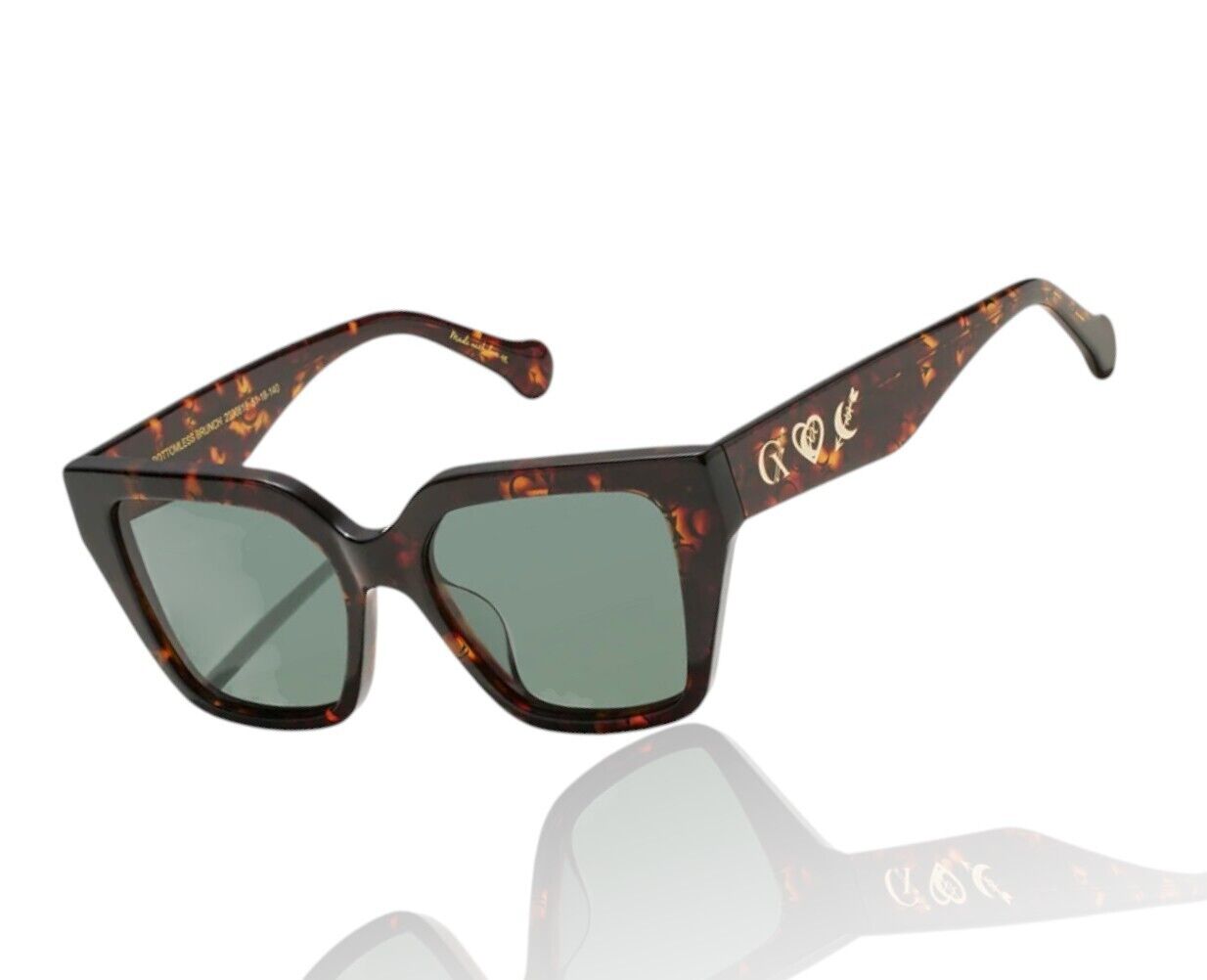 Camilla Bottomless Brunch Sunglasses |Tortoise Shell, Acetate, Oversize, Cat Eye