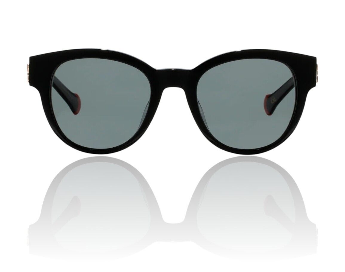 Camilla Sunday In the City Sunglasses | Black Glitter Leopard, Large, Round