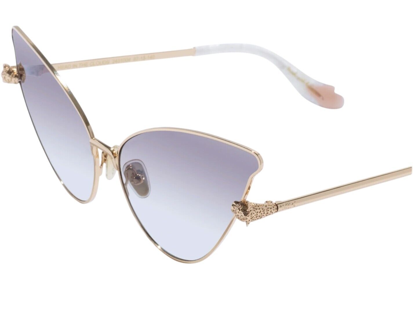 Camilla Head in the Clouds Sunglasses | Gold Metal, Cat Eye/Buttefly, Brown Lens
