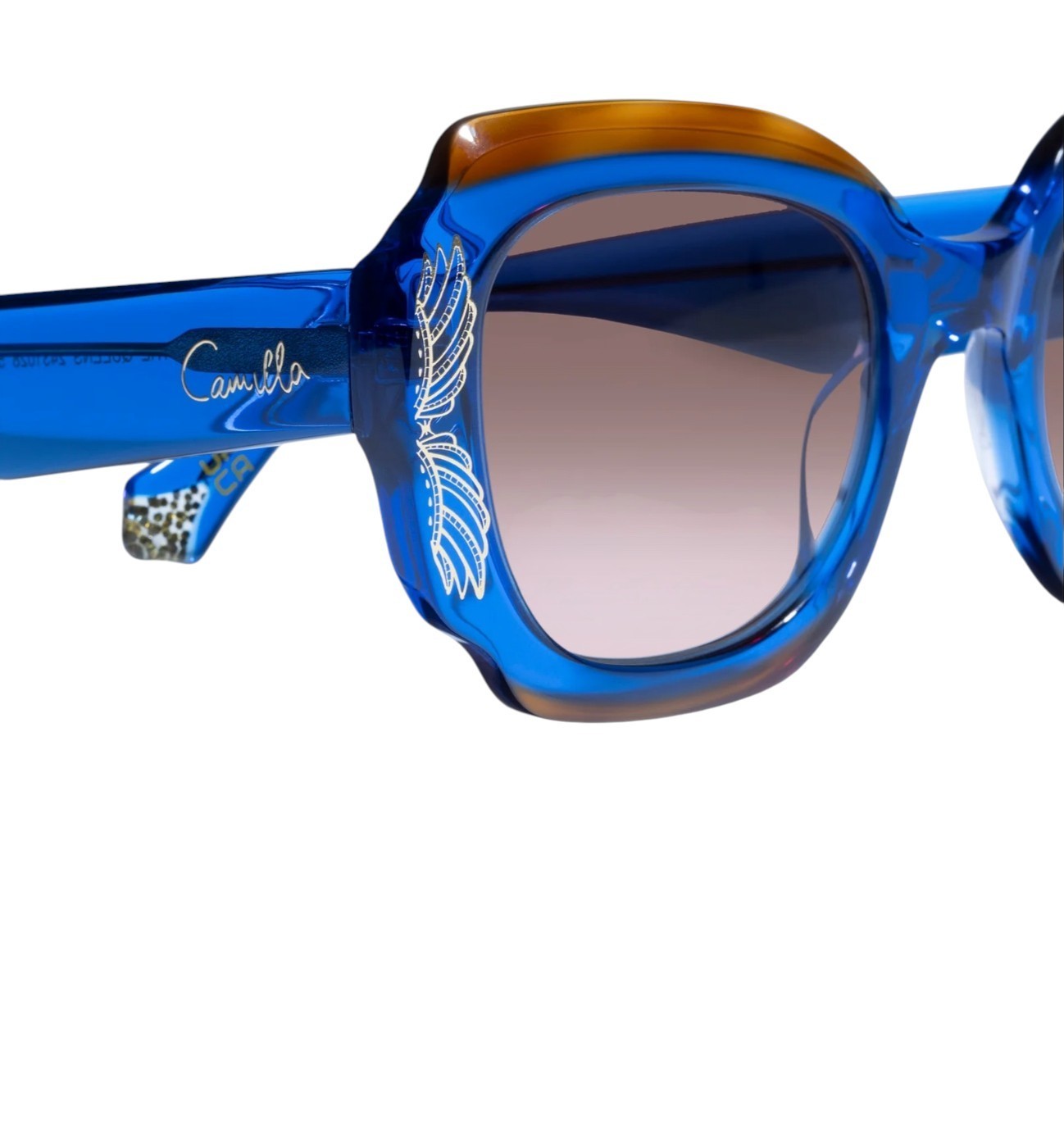 Camilla Valley of the Queens Sunglasses| Blue/Tortoise Shell, Acetate, Oversize