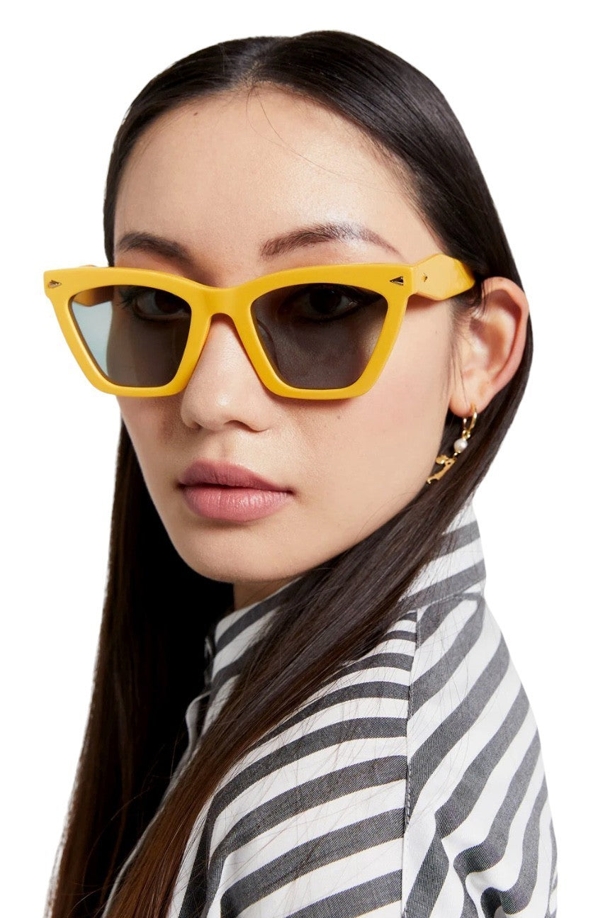 Karen Walker Spellbound Sunglasses | Marigold/Yellow, Cats Eye, Acetate
