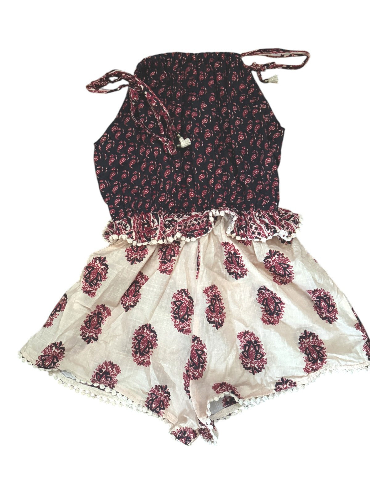 Zimmermann Kids Jaya Playsuit | Size 8 yrs, Cotton, Paisley, Cotton, Lightweight