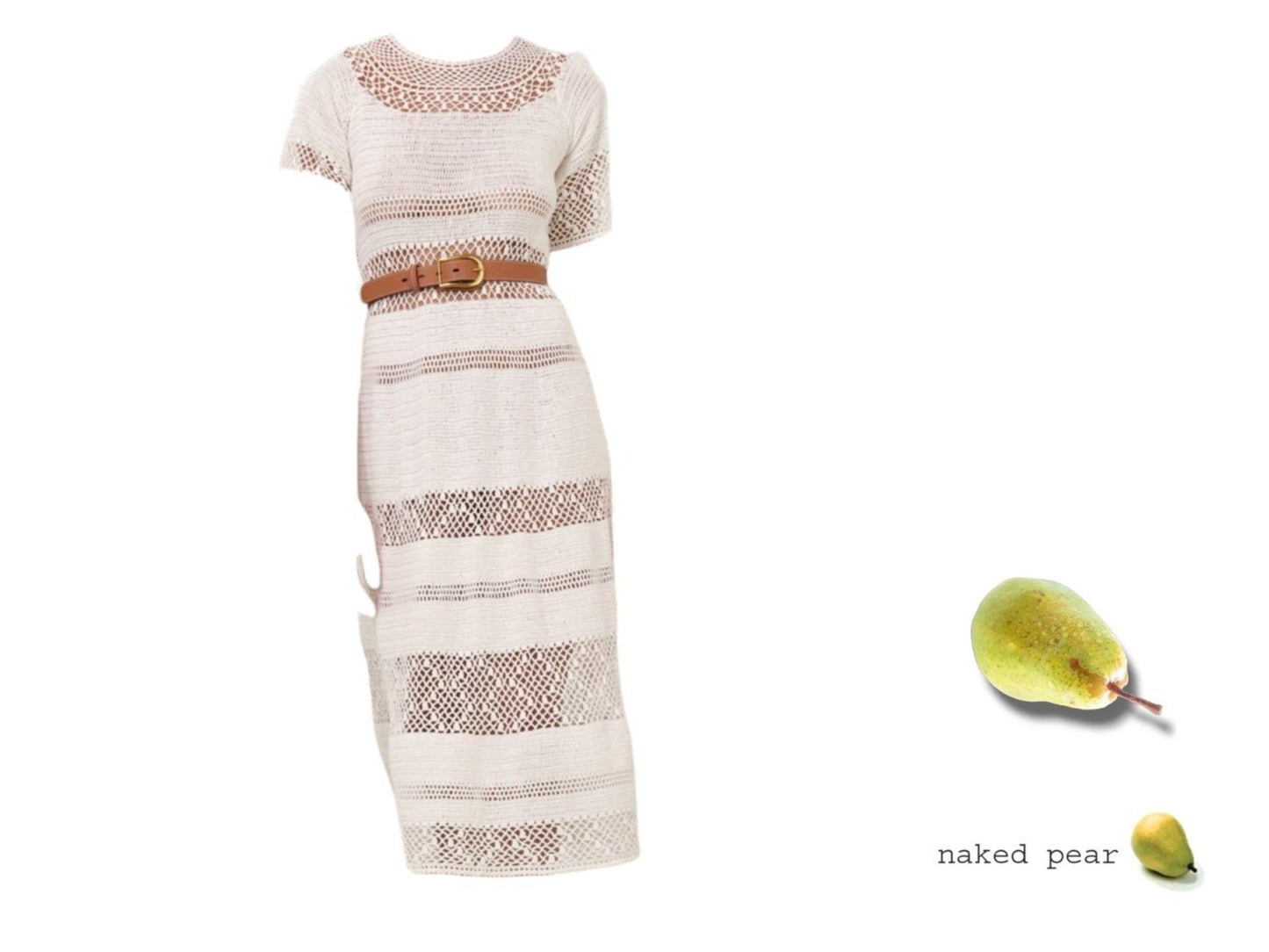 Zimmermann Ottie Crochet Dress |Ivory/White, Sheer, Short Sleeve, Swimsuit Cover