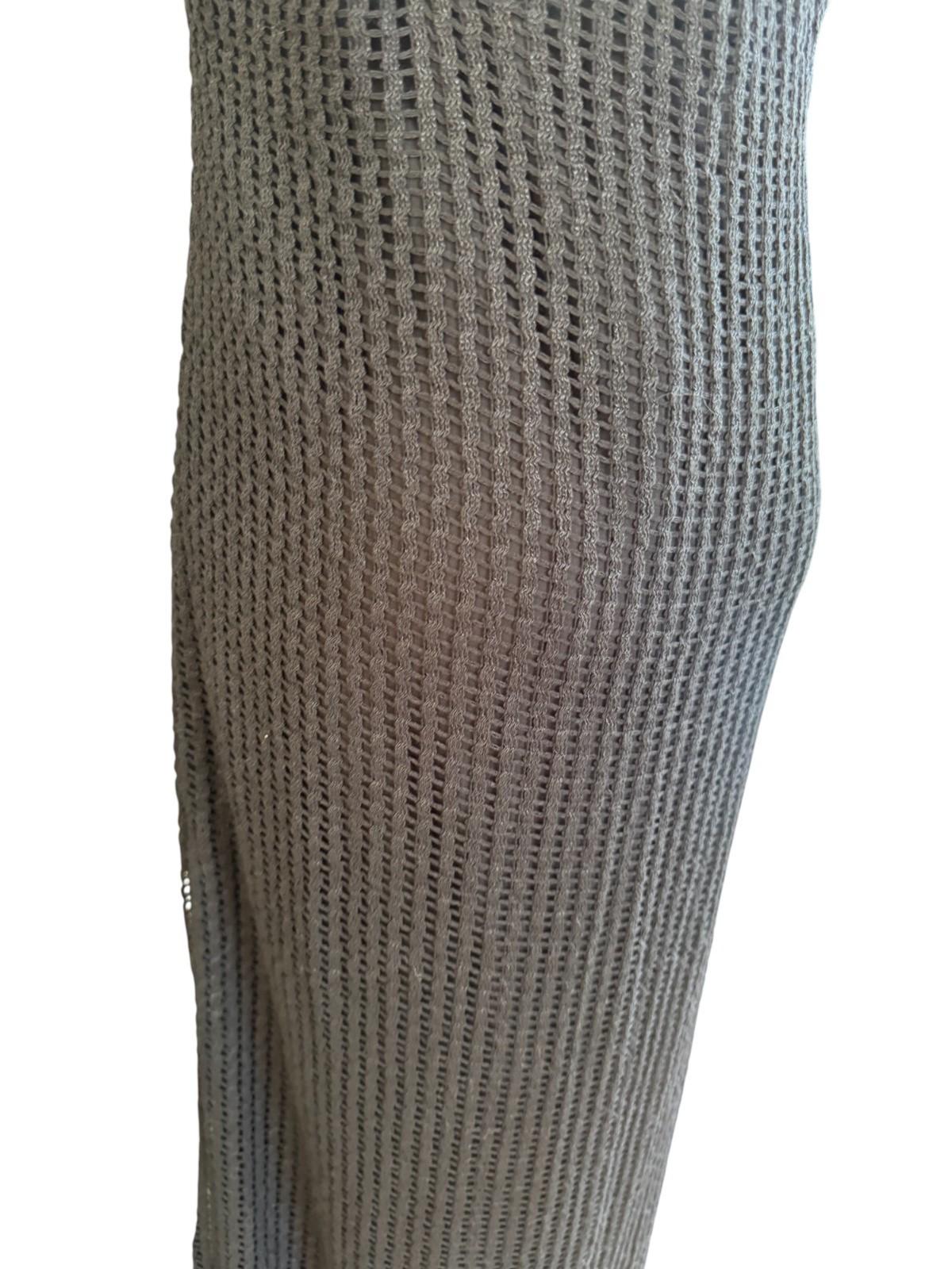 CAMILLA & MARC Willa Halter Dress | Black, Sz 10, Textured, Backless, Side Slit