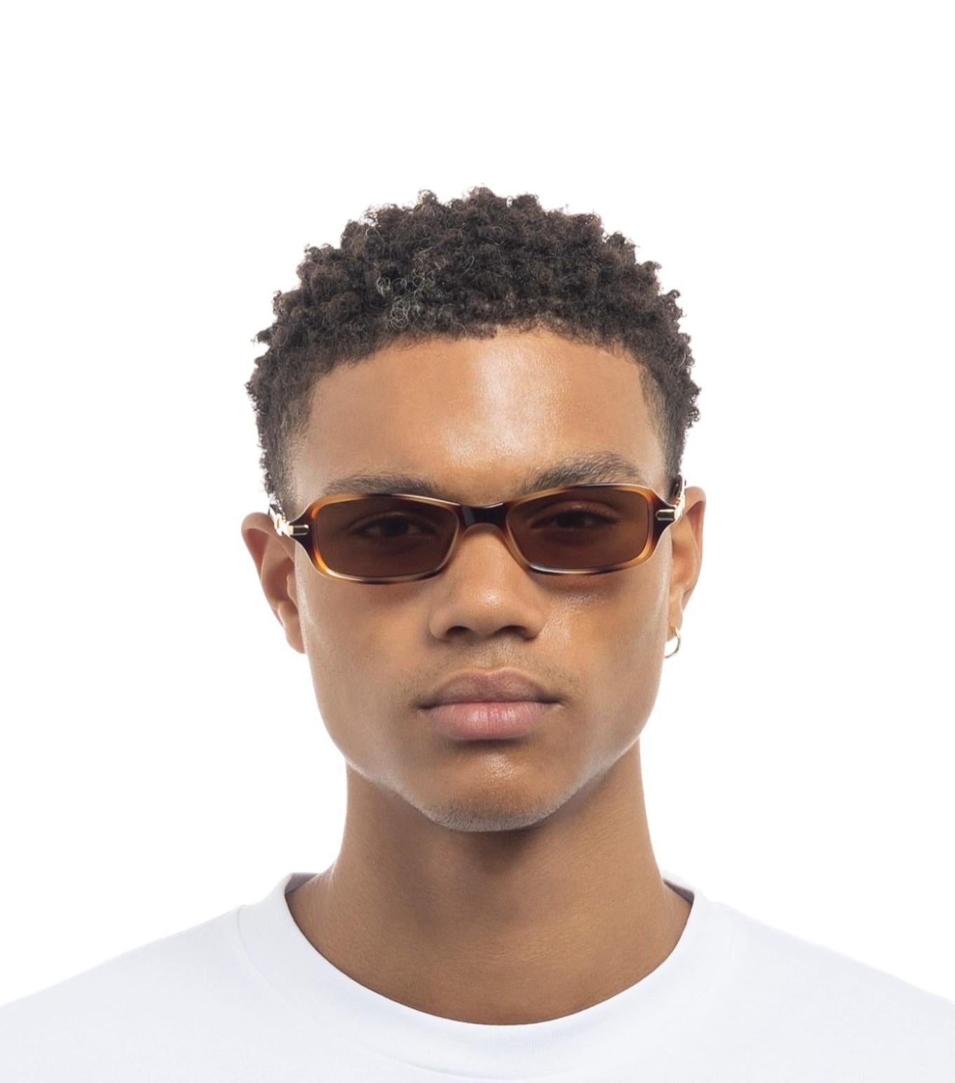 Le Specs Bamboozler Ltd Edition | Tortoise Shell, Brown Lenses, Rectangle, Small