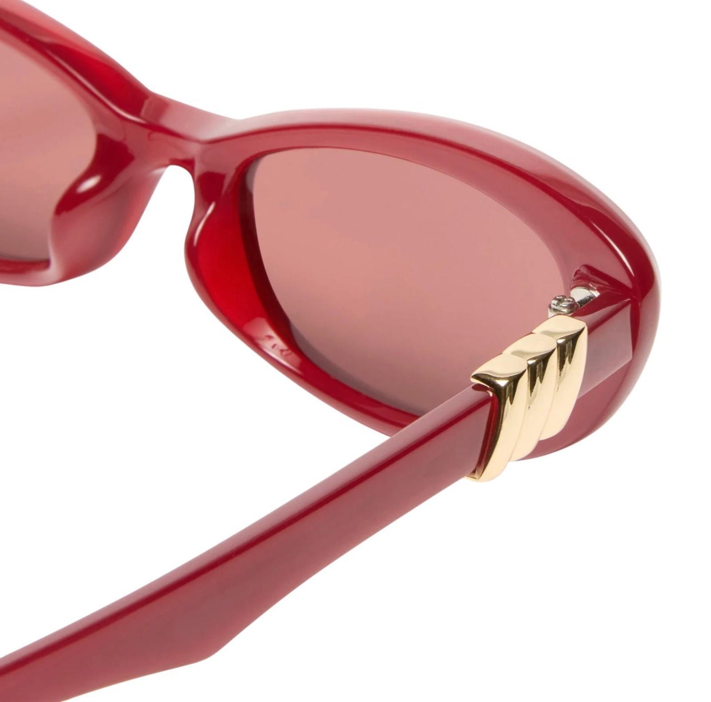 Le Specs Whisperer Sunglasses | Garnet/Red, Cats Eye/Oval, Small, Eco Friendly