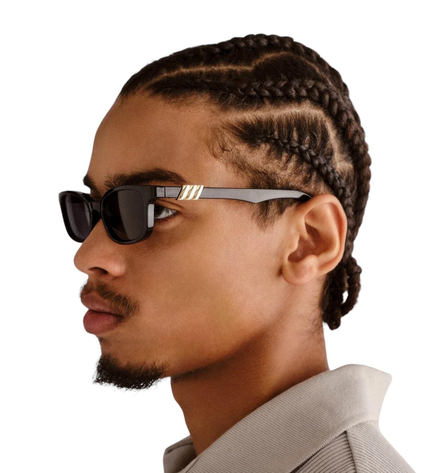 Le Specs Confidential Sunglasses | Dark Tortoise Shell, Small, D-Frame, Tan Lens