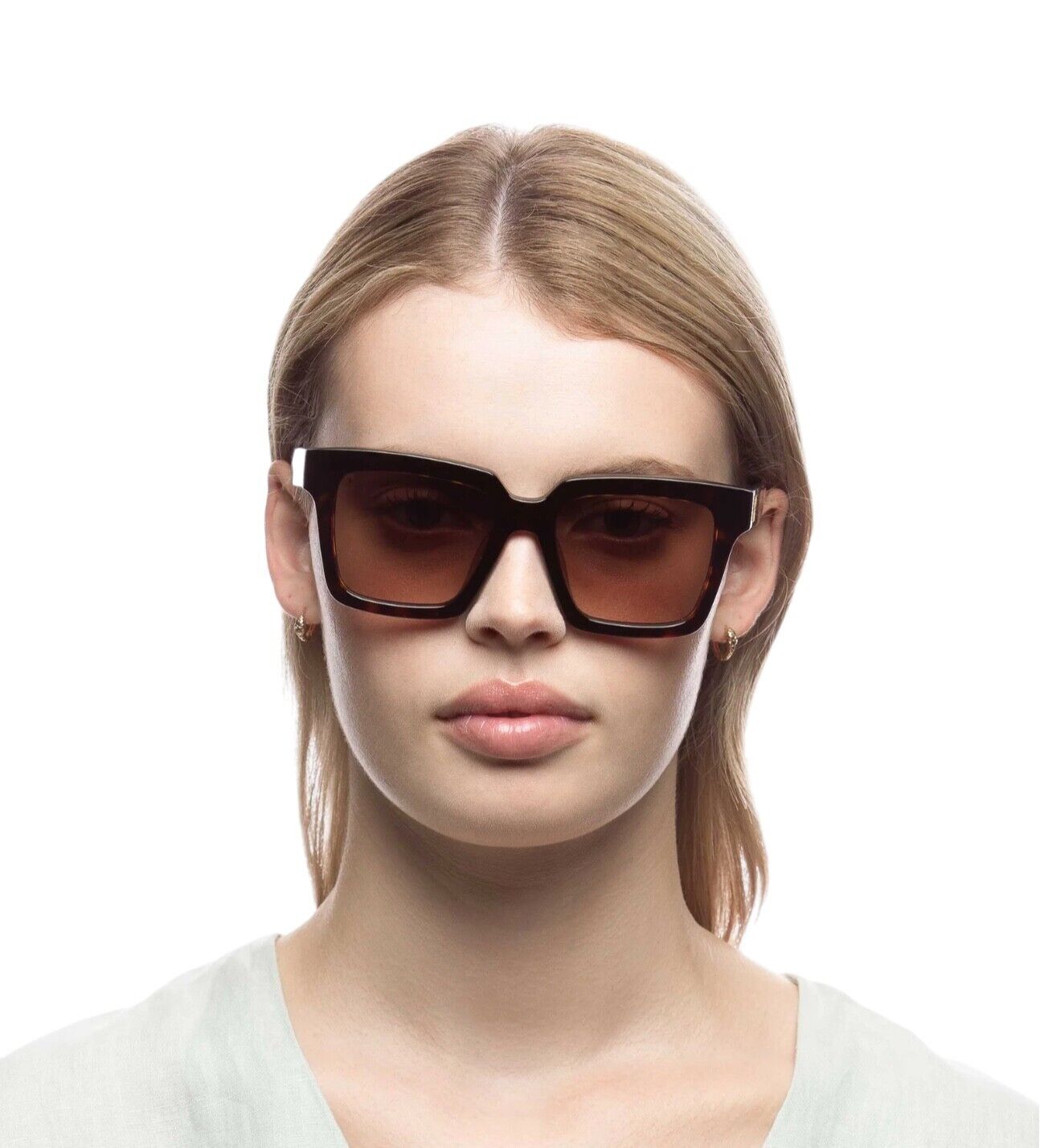 Oroton Oaks B Sunglasses | Square, Tortois Shell, Plant-Based Acetat, Hand Made