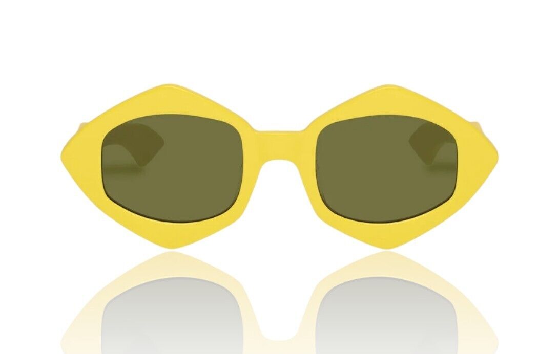 Karen Walker Diamond Dice | High Vis, Neon Yellow, Acetate, Sunglasses, Cat 3
