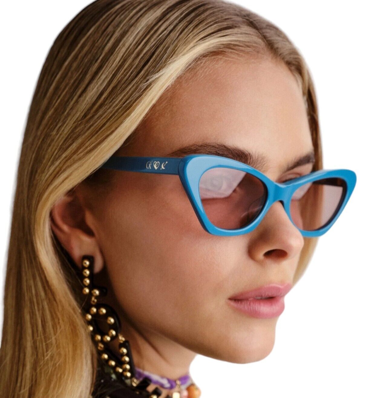 Camilla Autobahn Baby Sunglasses | Turquoise Blue, Cat Eye, Plant-based Acetate