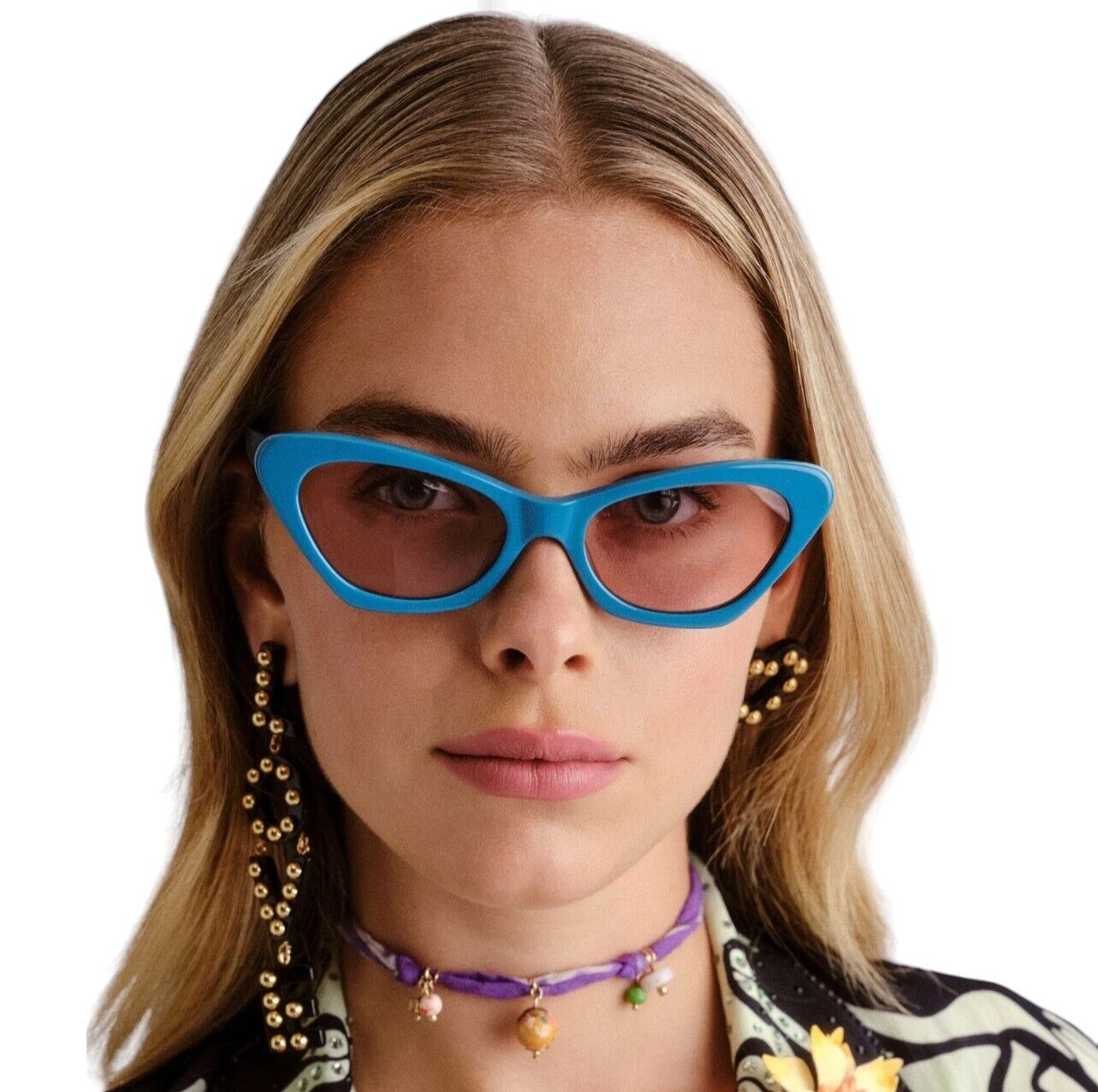 Camilla Autobahn Baby Sunglasses | Turquoise Blue, Cat Eye, Plant-based Acetate