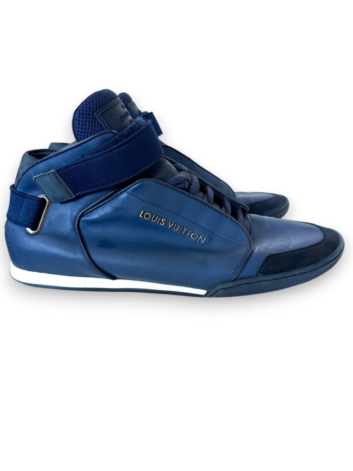 Louis Vuitton Mens trainers, Sneakers Navy Leather Men Women