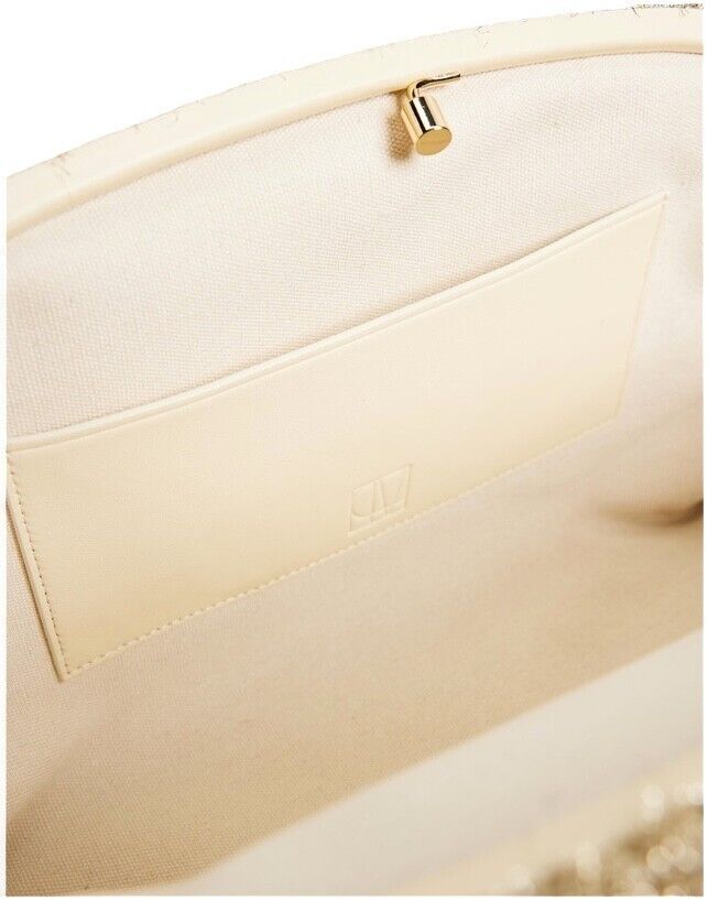 C&M, CAMILLA AND MARC Harper Clutch Handbag | Gold, Leather, Metallic, Crescent