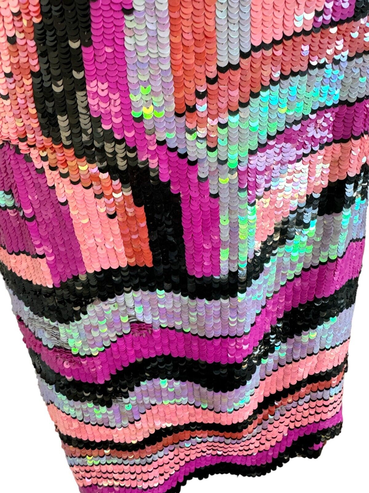 X by NBD Maritza Mini Dress | Sz Small, Sequins, Mesh, V Neck, Strapless, Pink