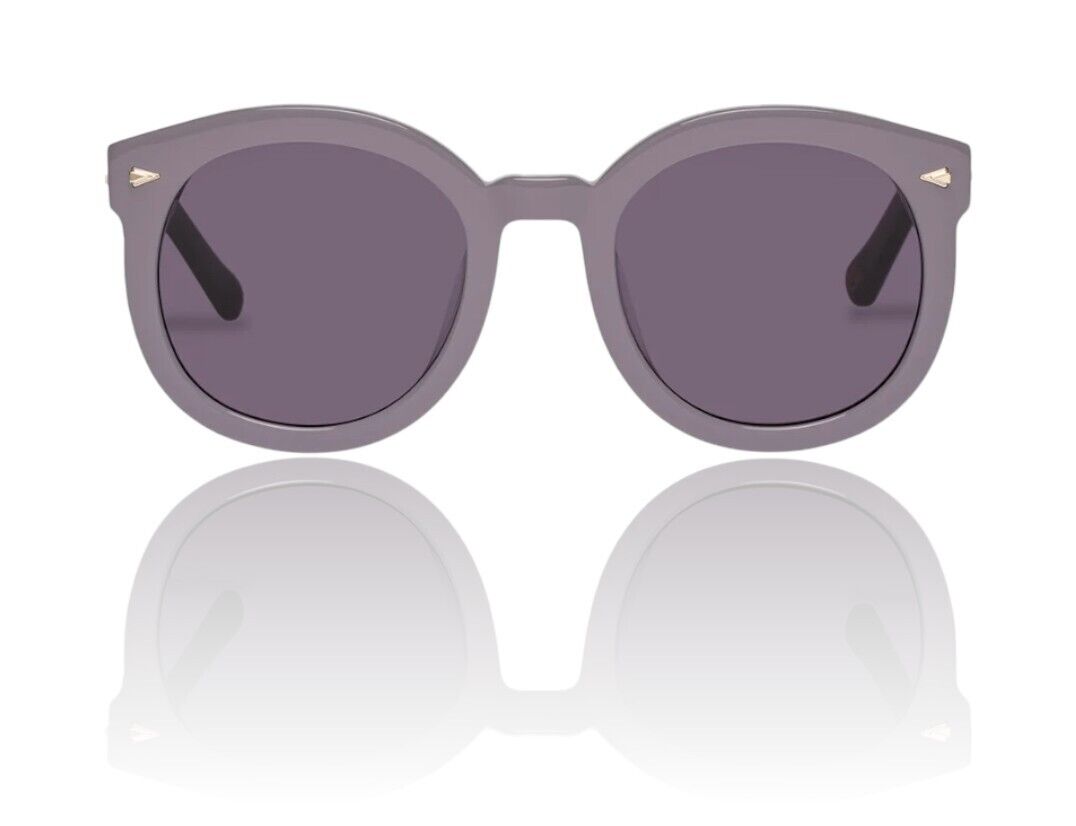 Karen Walker Super Duper Strength Sunglasses | Lilac Plum, Round, Oversized