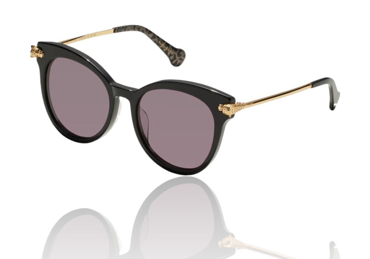 Camilla The Extras Sunglasses | Black Glitter Leopard, Oversize, Cat Eye/Round
