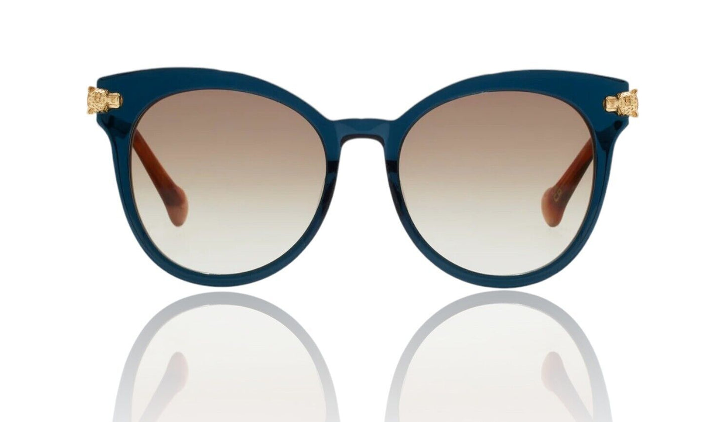 Camilla The Extras Sunglasses |Ink/Blue/Tortoise Shell, Oversized, Cat Eye/Round
