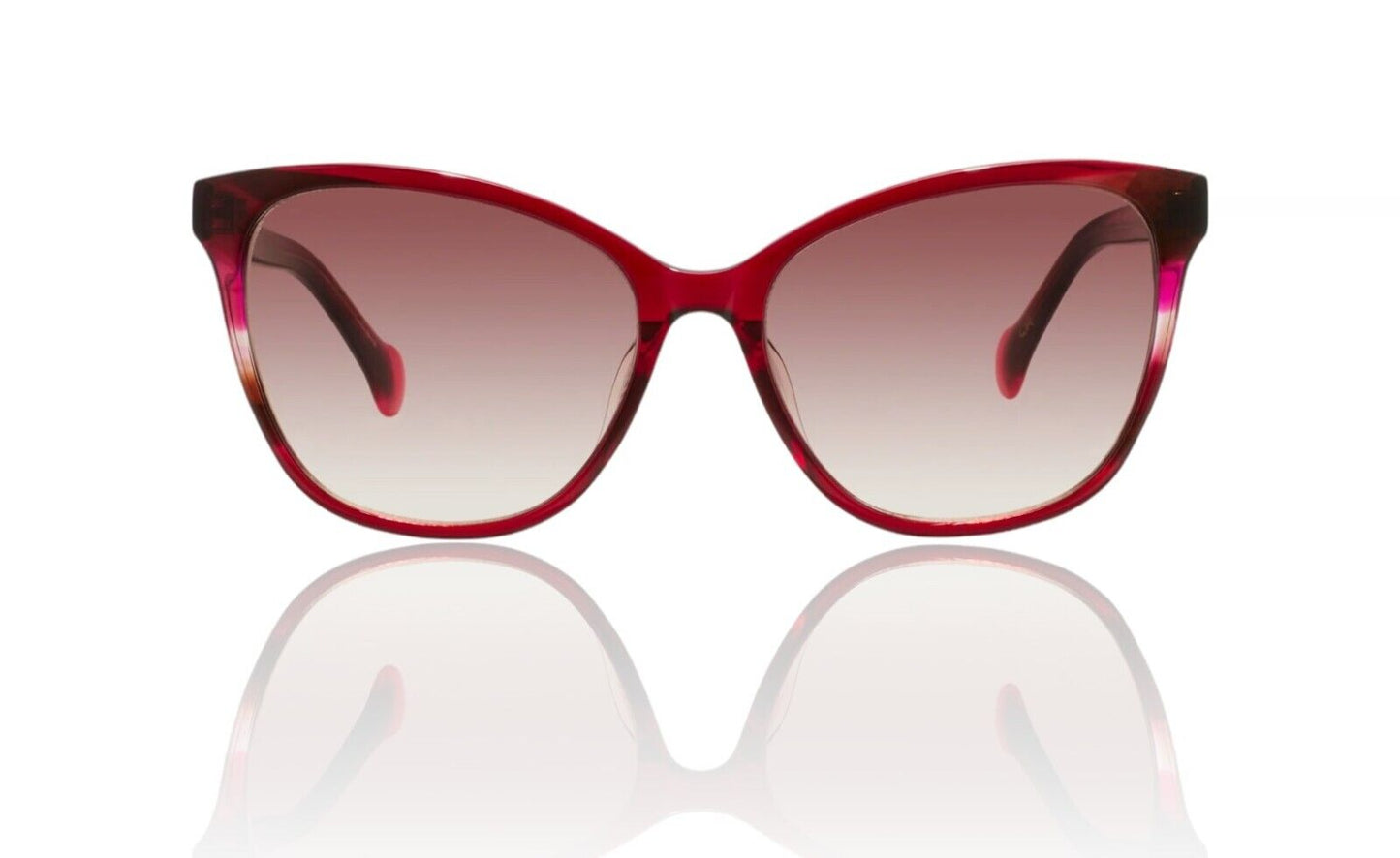 Camilla Come Sail Away Sunglasses |Red/Pink/Berry, Acetate, Cat Eye, Gradient