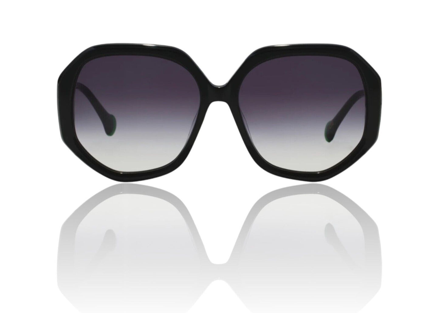 Camilla The Matriarch Sunglasses | Black / Gold, Acetate/Metal, Oversized, Round