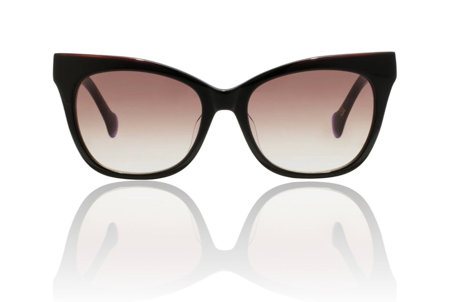 Camilla Busy Day in Soho Sunglasses | Black, Acetate, Cat Eye, Brown Gradient