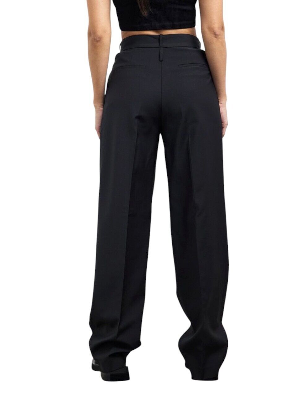 Camilla and Marc Alma Tailored Pant | Sz 10, Black, Cutouts, High Waist,Wide Leg
