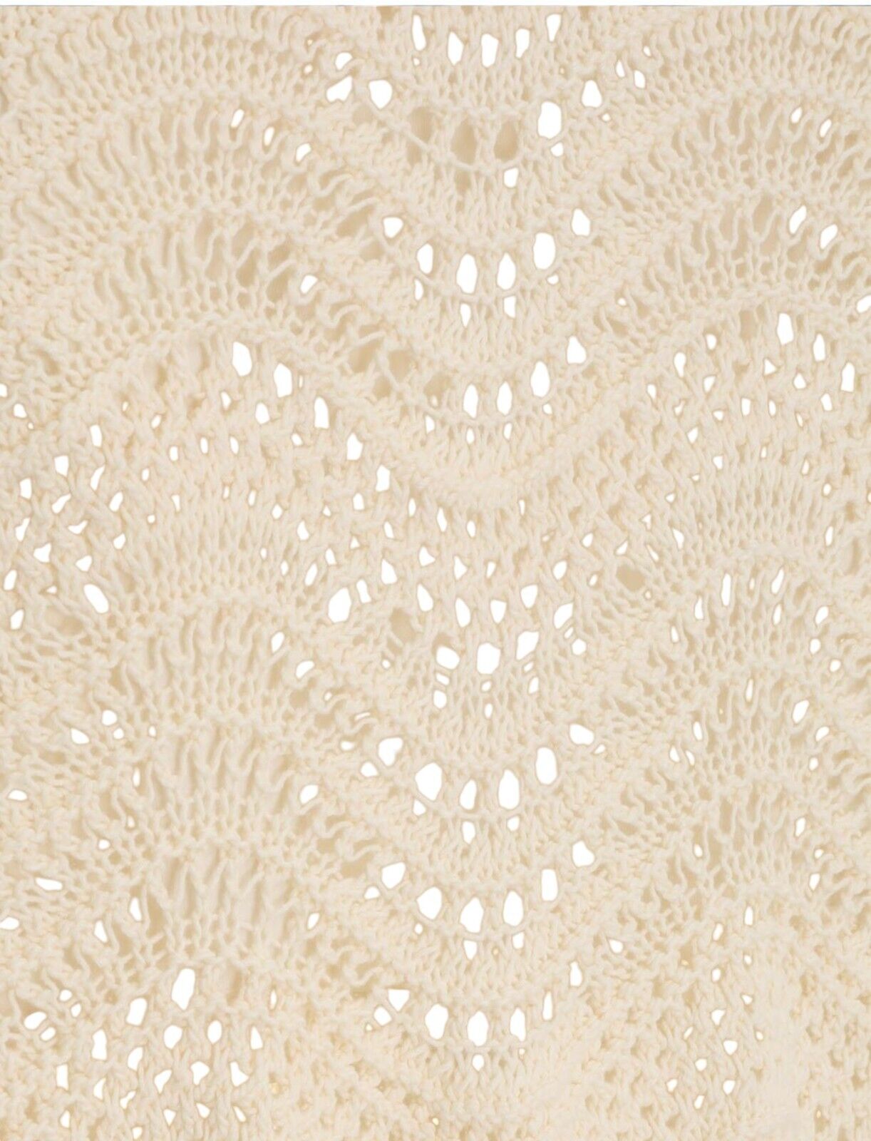 Zimmermann Devi Textured Knit Skirt | Cream, Crochet, Stretch, Midi, Elastic