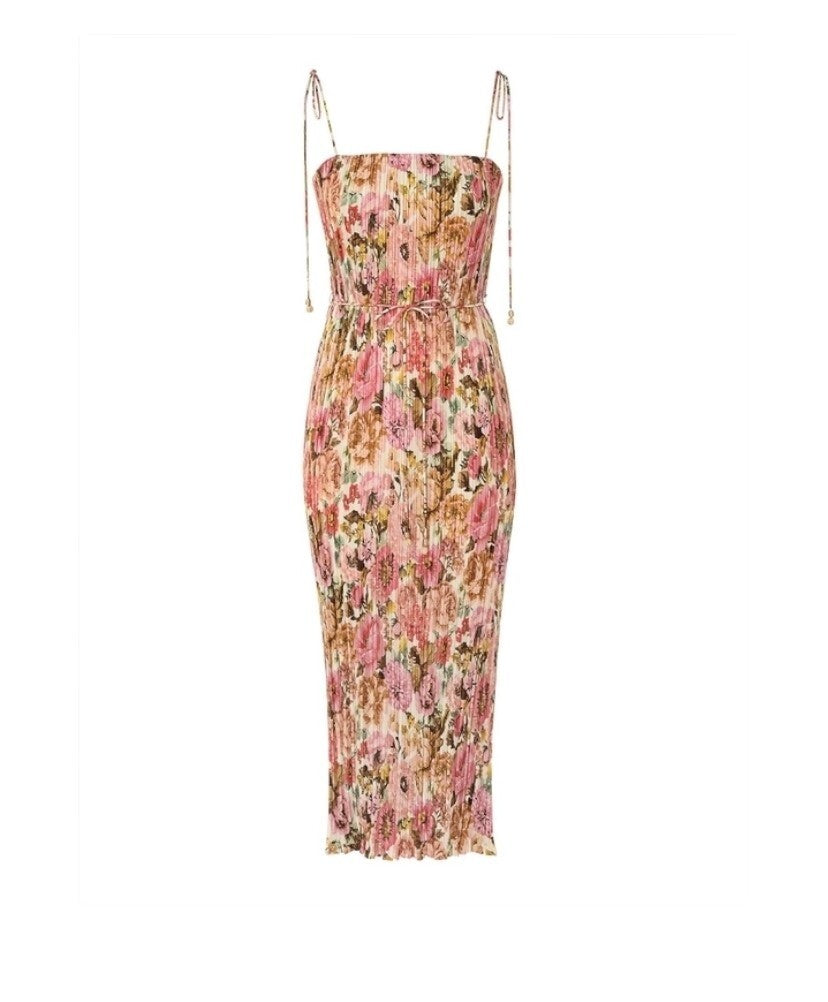 zimmermann golden pleated slip dress Zimmermann GOLDEN PLEATED SLIP DRESS size 1/ AU 10