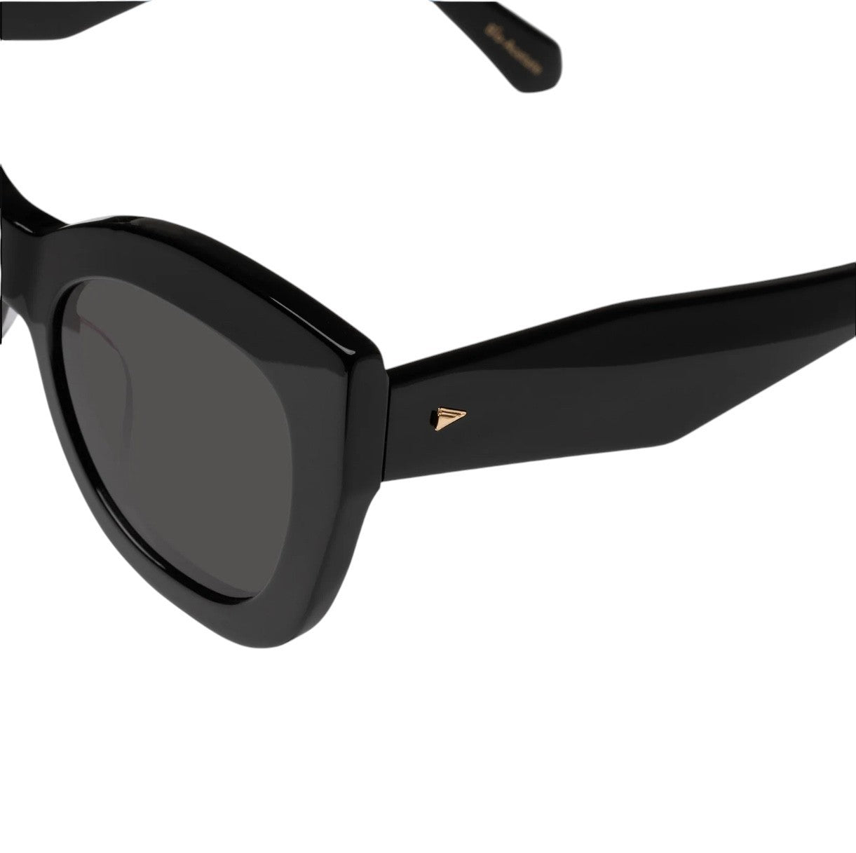 Karen Walker Northern Lights Sunglasses | Black Acetate, Grey Lenses, Cats Eye