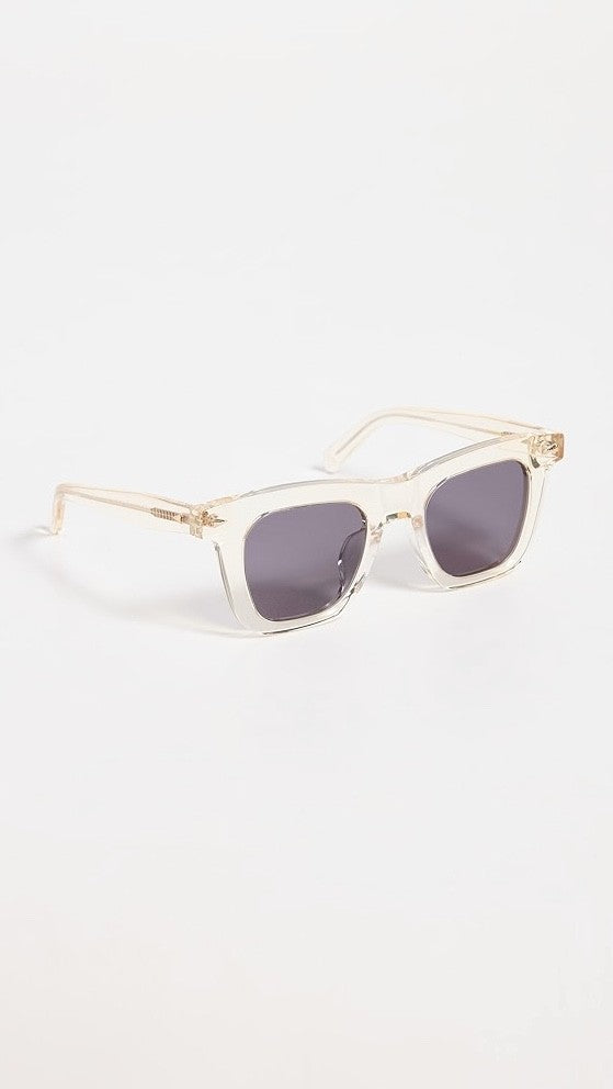 Karen Walker Triple Ripple Sunglasses | Clear/Transparent Acetate, Square