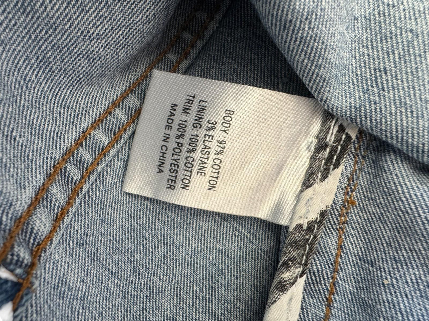 Aje. Crawford Denim Mini Skirt | Sz 12, Distressed, Stretch, As New, High Waist