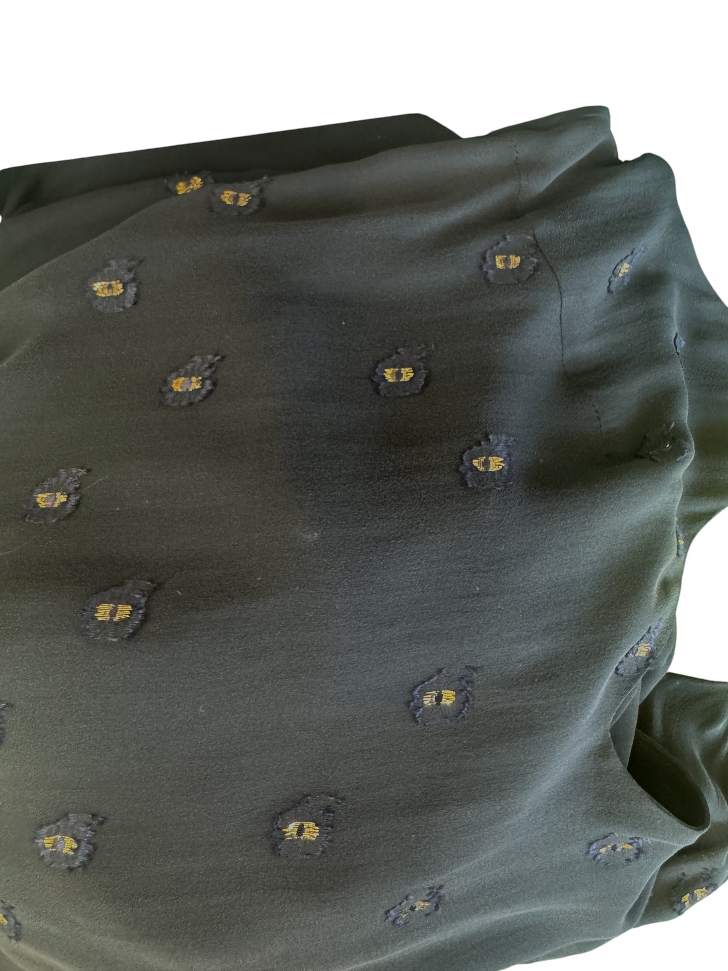 Camilla & Marc Trillium Dress w/ Splits | Ink Navy w/ Gold Embroidery