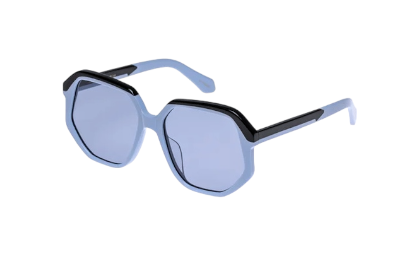 Karen Walker Unified Sunglasses | Blue Acetate Frame & Lenses, Geometric