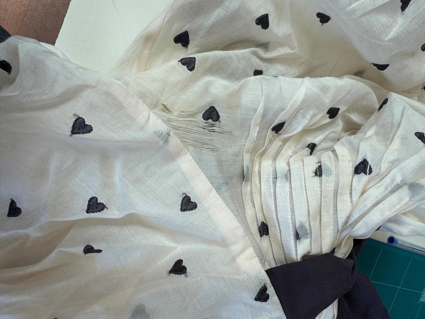 Zimmermann Painted Heart Tie Dress | Sz 3, Embroidered, Cream/White/Black