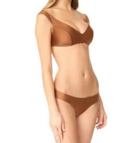 Zimmermann Tulsi Off Shoulder Bikini Set | Bronze Swimsuit