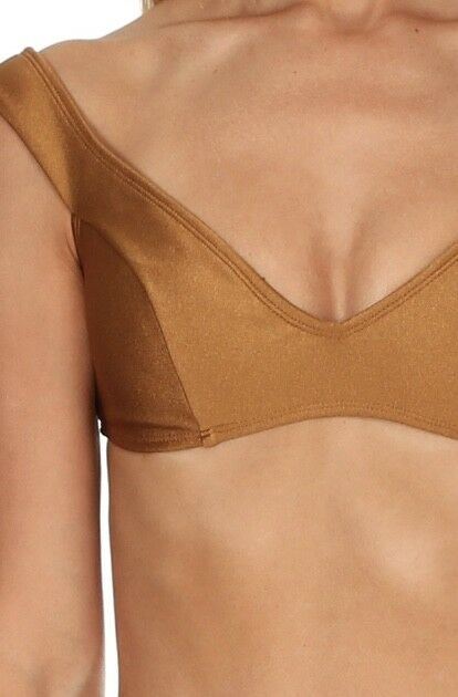 Zimmermann Tulsi Off Shoulder Bikini Set | Bronze Swimsuit